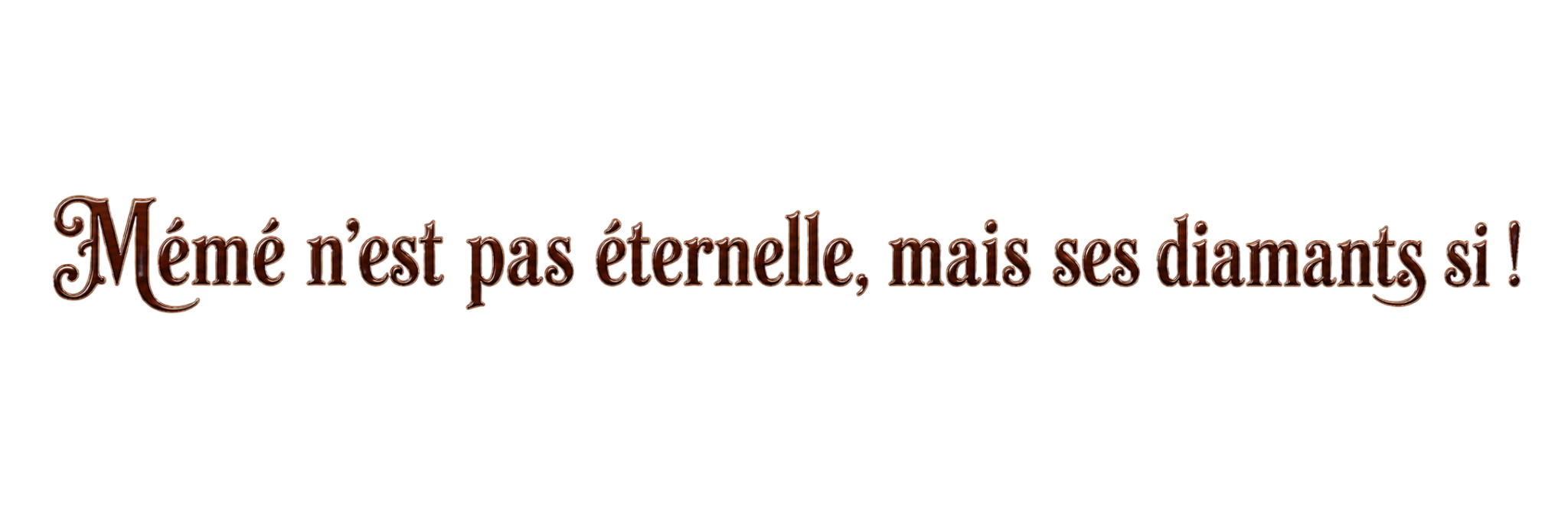 Mémé n’est pas éternelle, mais ses diamants si !